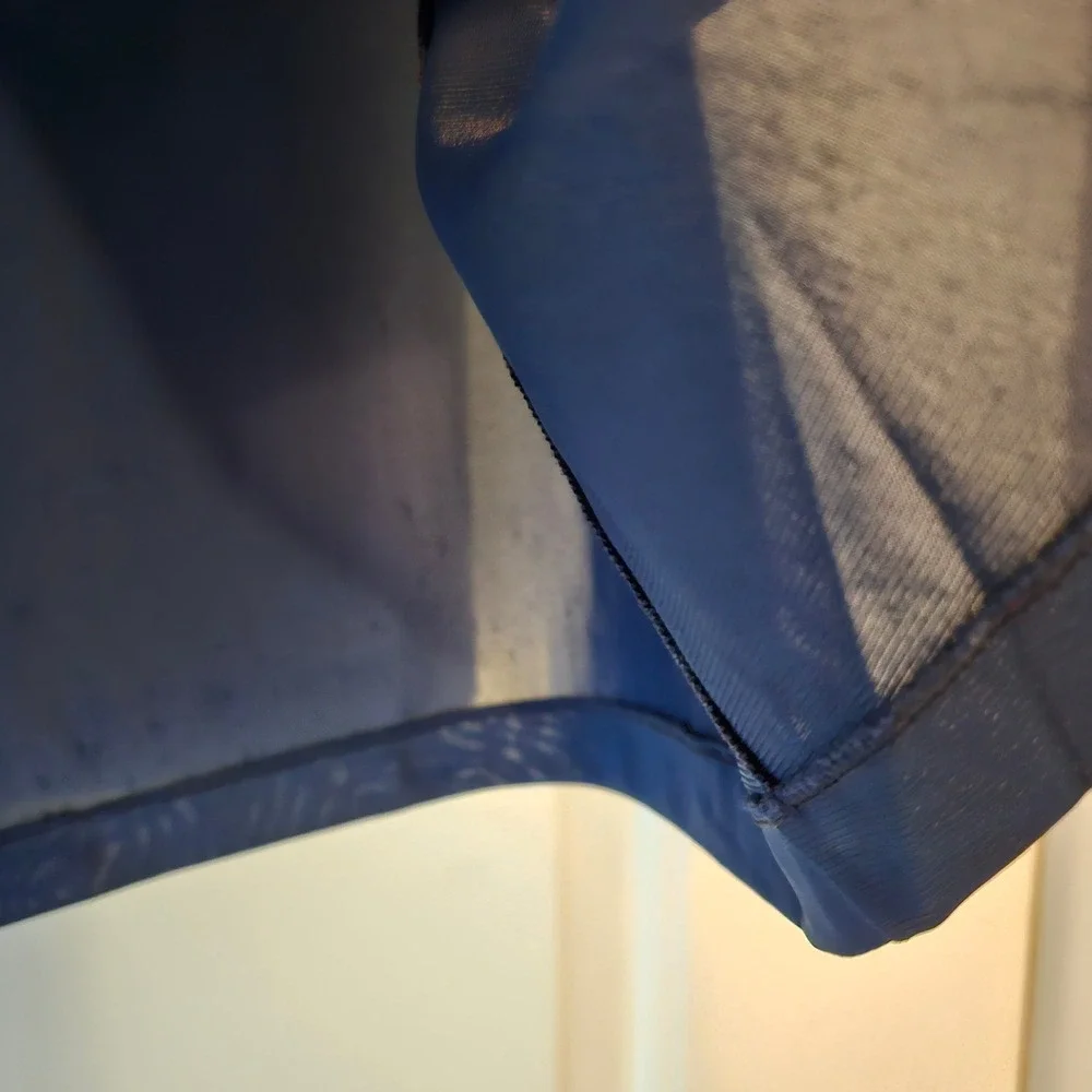 Vintage Vassarette Pajama Set Size XL Blue Short Sleeve Pants USA Embroidered - Picture 6 of 9